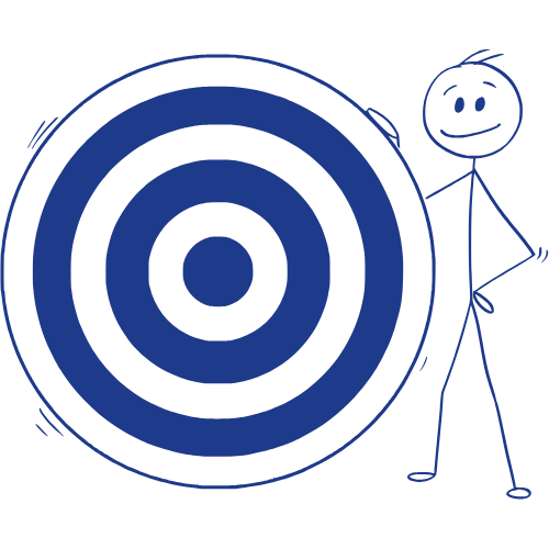 Zielscheibe - Symbol für Klarheit